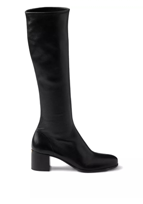 Prada 55mm nappa-leather boots - Black