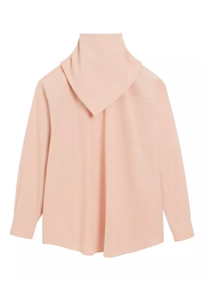 AMI Paris bandana-collar cotton blouse - Pink