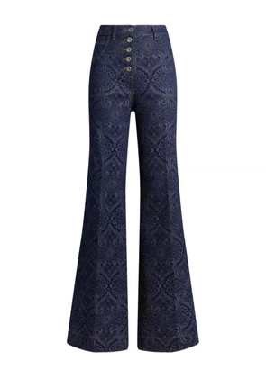 ETRO paisley-jacquard jeans - Blue