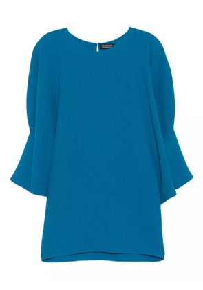 Gianluca Capannolo bell-sleeve wool mini dress - Blue