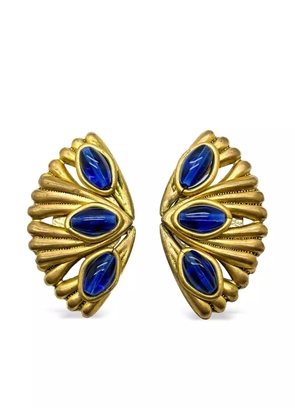 Jennifer Gibson Jewellery 1980s French Fan earrings - Gold
