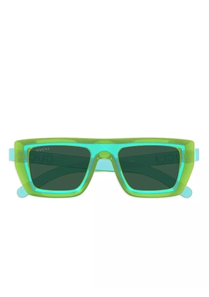 Gucci Eyewear square full-rim sunglasses - Blue