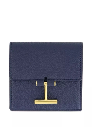 TOM FORD Tara logo-clasp grain-leather cardholder - Blue