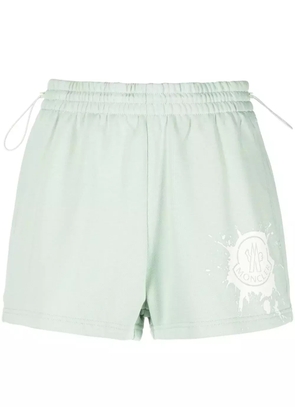 Moncler logo-print shorts - Green