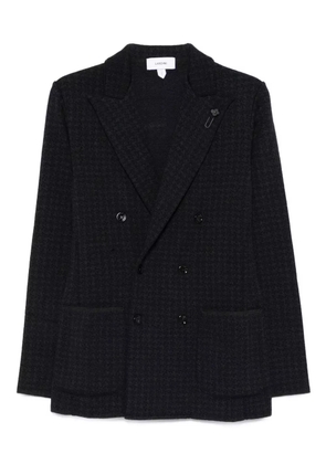 Lardini houndstooth double-breasted jacket - Blue