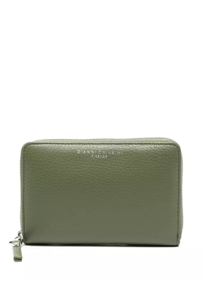 GIANNI CHIARINI grained-leather zip-around wallet - Green