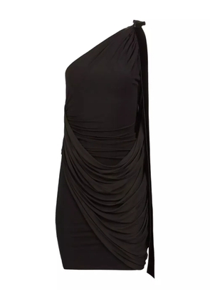 Nina Ricci one-shoulder draped mini dress - Black