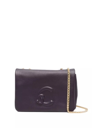 Coccinelle mini embossed-logo shoulder bag - Purple