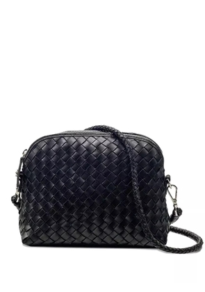 DRAGON DIFFUSION Fellini woven-leather cross body bag - Black