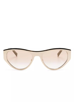 Givenchy Eyewear cutout-logo cat-eye sunglasses - Gold