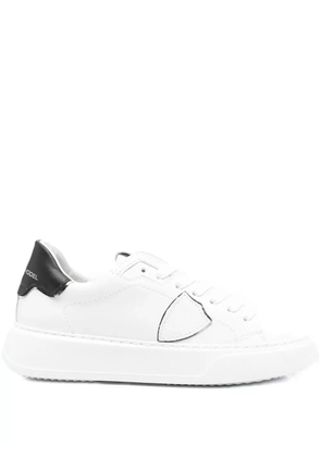Philippe Model Paris leather-panelled sneakers - White