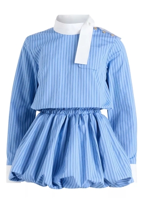 Patou striped bubble dress - Blue