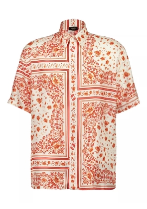 FENDI bandana-print short-sleeve shirt - White