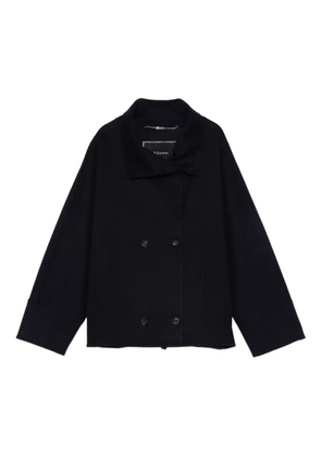 Kiton double-breasted jacket - Blue