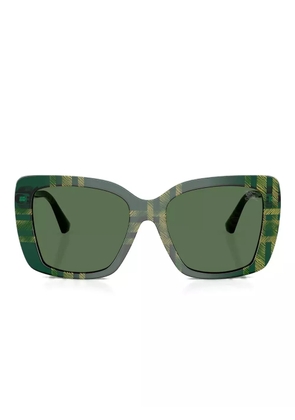 Burberry Eyewear check-pattern square sunglasses - Green