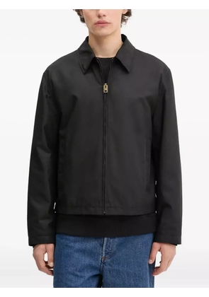 HUGO zip-front collared jacket - Black