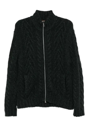 N.Peal cable knit cardigan - Green