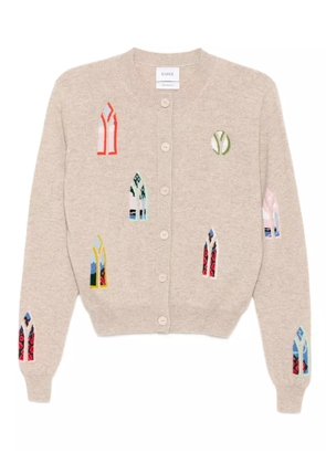 Barrie Window Landscape cardigan - Neutrals