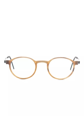 Lindberg titanium round glasses - Brown