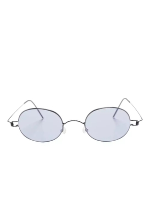 Lindberg 8217 oval-frame titanium sunglasses - Black