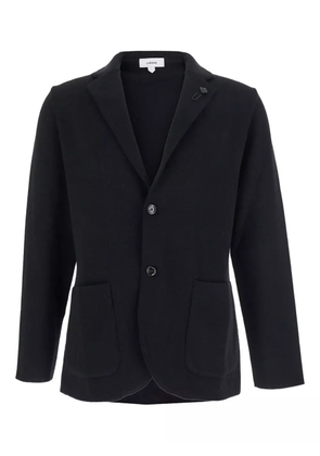 Lardini knitted two-button blazer - Black