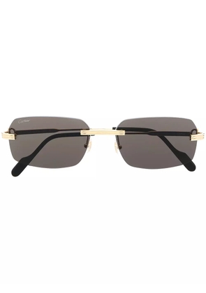 Cartier Eyewear square-frame tinted-lenses sunglasses - Gold