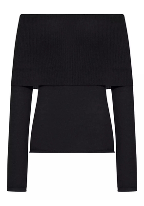 Roberto Collina ribbed boat-neck sweater - Black