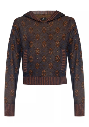 ETRO patterned hoodie - Brown