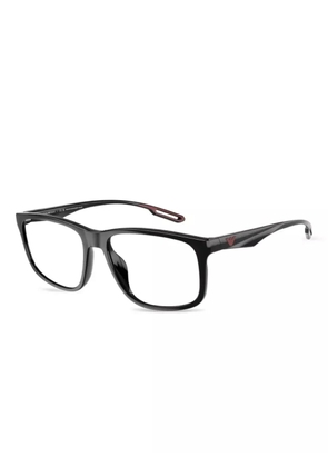 Emporio Armani rectangle-frame glasses - Black