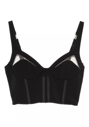 Elisabetta Franchi cut-out sleeveless top - Black