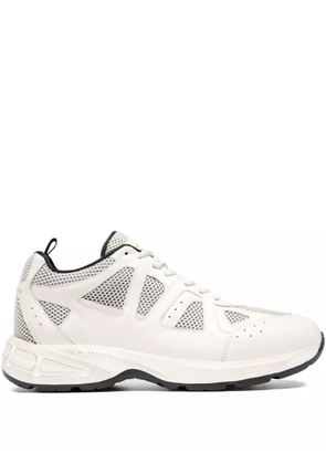 Officine Creative mesh-panel leather sneakers - White