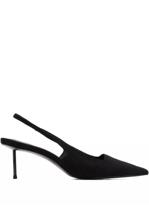 Femme La 55mm slingback pointed-toe pumps - Black