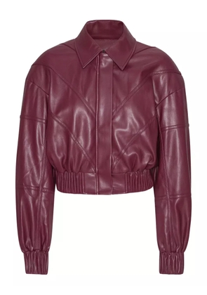 ROTATE BIRGER CHRISTENSEN angular-panelling bomber jacket - Red