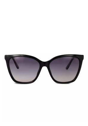 GUESS EYEWEAR logo-detail cat-eye sunglasses - Black