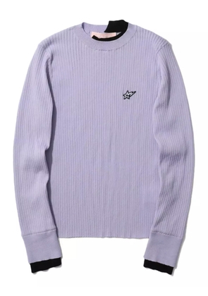 BAPY BY *A BATHING APE® ribbed star-embellished sweater - Purple