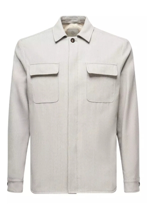 Eleventy double-pocket shirt jacket - Grey
