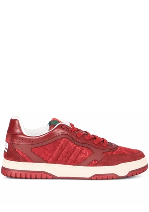 Gucci Re-Web panelled sneakers - Red