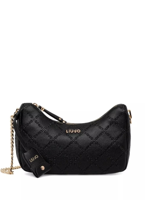 LIU JO logo-plaque chain shouder bag - Black