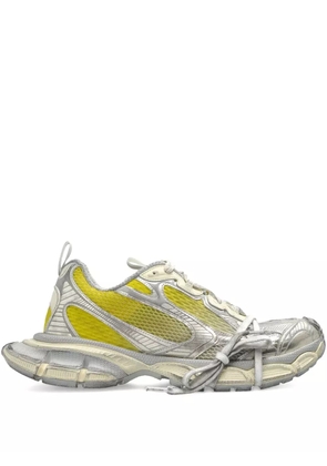 Balenciaga 3XL panelled lace-up sneakers - Silver