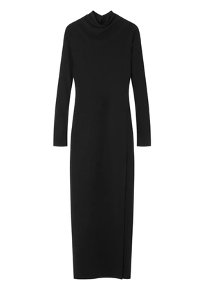Versace front-slit midi dress - Black
