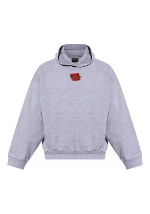 Balenciaga logo-print hoodie - Grey