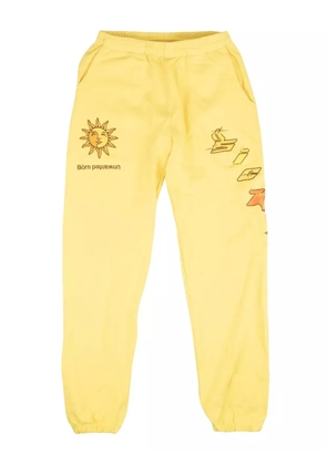 Sicko Born Unwanted Embroidered 'Yellow' track pants