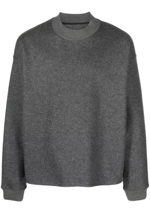 Jil Sander crew-neck felted-wool jumper - Grey