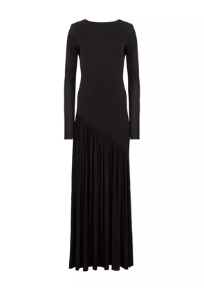Nina Ricci asymmetric maxi dress - Black