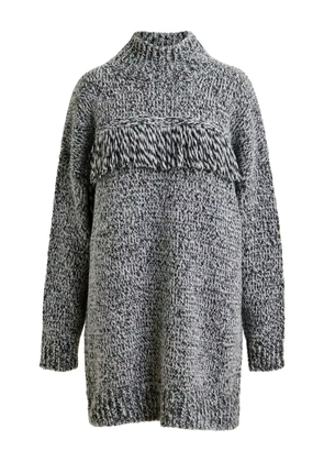 Essentiel Antwerp fringe mock-neck sweater - Grey