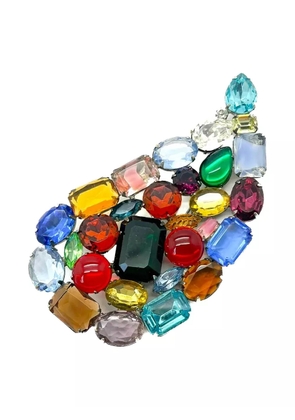 Jennifer Gibson Jewellery 1970s paisley-motif brooch - GUNMETAL