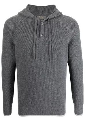 N.Peal Balham hooded sweater - Grey