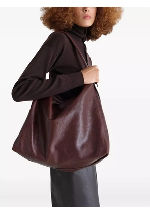LEMAIRE belted leather tote bag - Brown