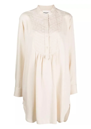 MARANT ÉTOILE Bilbao embroidered shirtdress - Neutrals