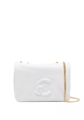 Coccinelle mini embossed-logo shoulder bag - Grey